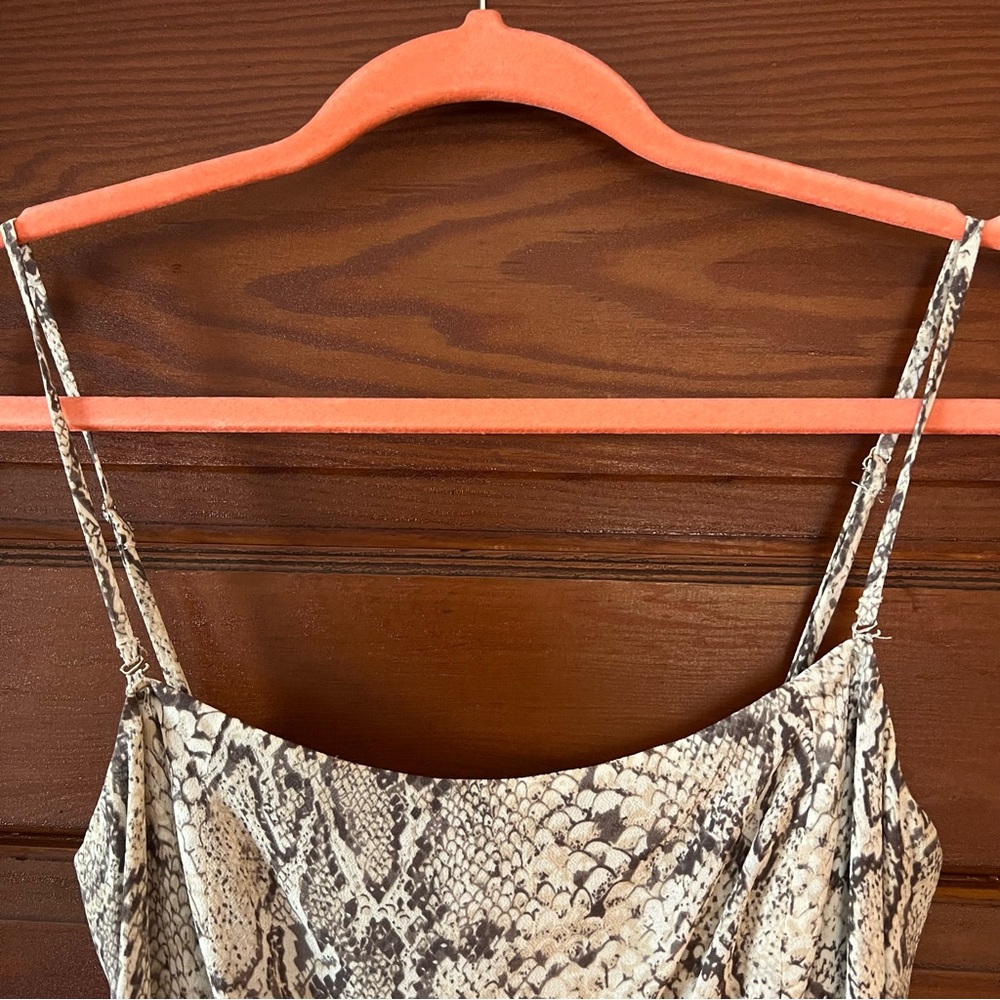 Reformation Ingrid Dress Python Snakeskin Print - Picture 4 of 10